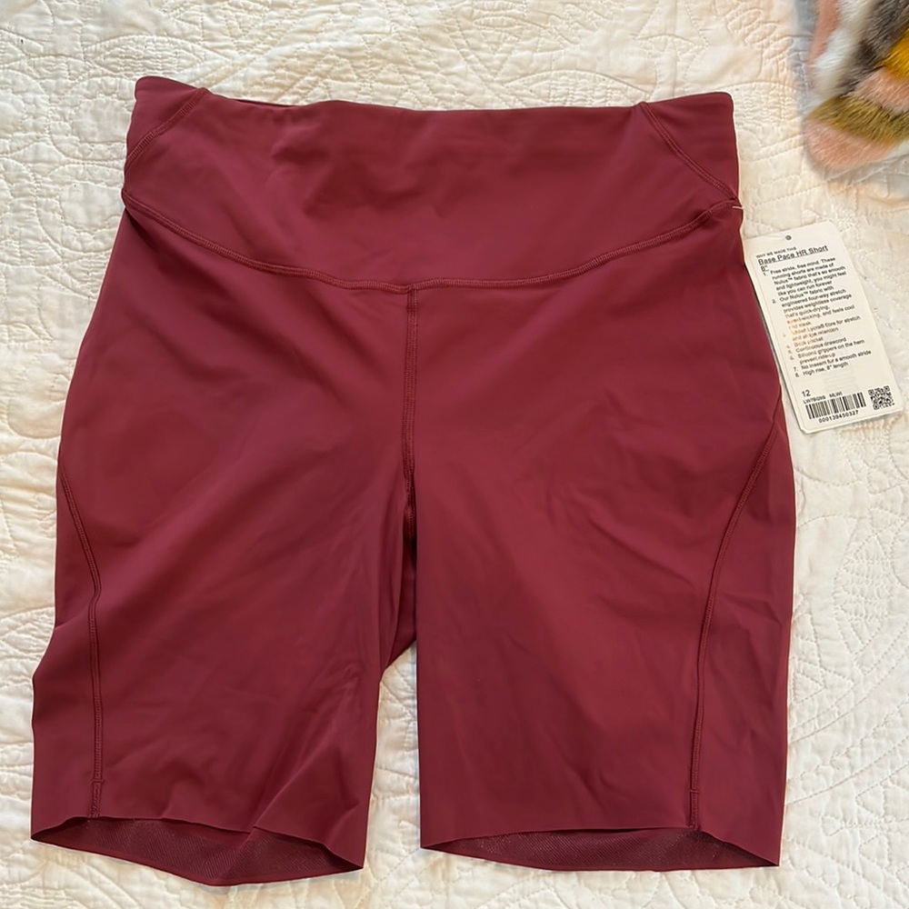 Lululemon Base Pace HR short 8” SIZE 12